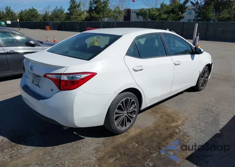 2016 Toyota Corolla S Plus из США, поврежденный, VIN 5YFBURHE7GP563595